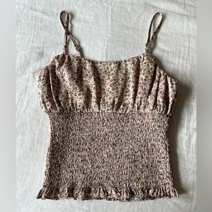 South Moon Under | Floral Satin Top